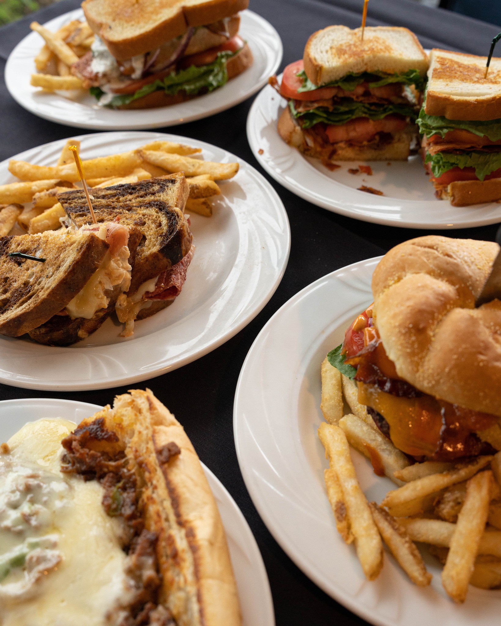 Southern comfort food plate at the Crooked River Grill in Carrabelle, FL